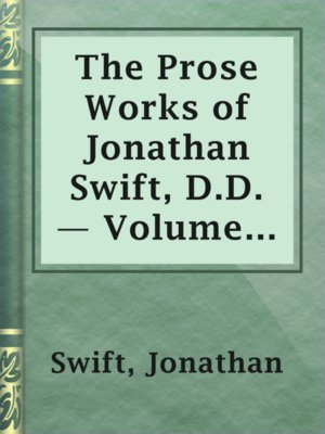 The Prose Works of Jonathan Swift, D.D. — Volume 04 - ebook